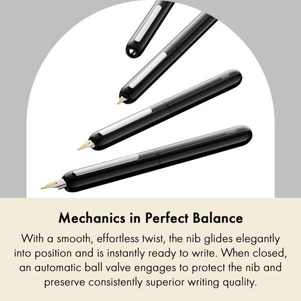 Ручка чорнильна LAMY dialog pianoblack F gold (4027875) 4027875 фото