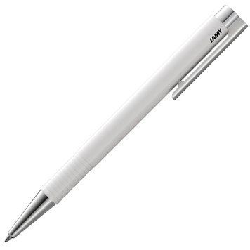 Ручка кулькова LAMY logo M+ біла стрижень M16 синій (4030229) 4030229 фото