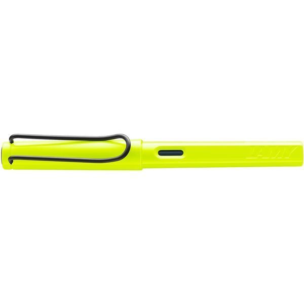 Ручка чорнильна LAMY safari F neon-yellow синє чорнило (4041853) 4041853 фото