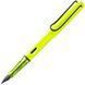 Ручка чорнильна LAMY safari F neon-yellow синє чорнило (4041853) 4041853 фото 1