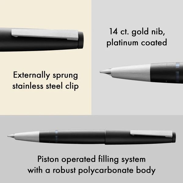 Ручка чорнильна LAMY 2000 чорна M (4000023) 4000023 фото