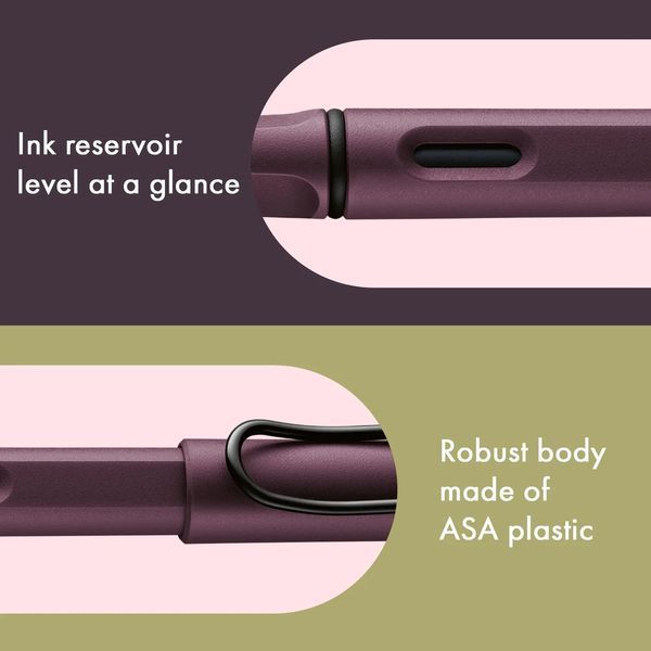 Ручка чорнильна LAMY safari scarlet EF чорнила T10 сині (4038769) 4038769 фото