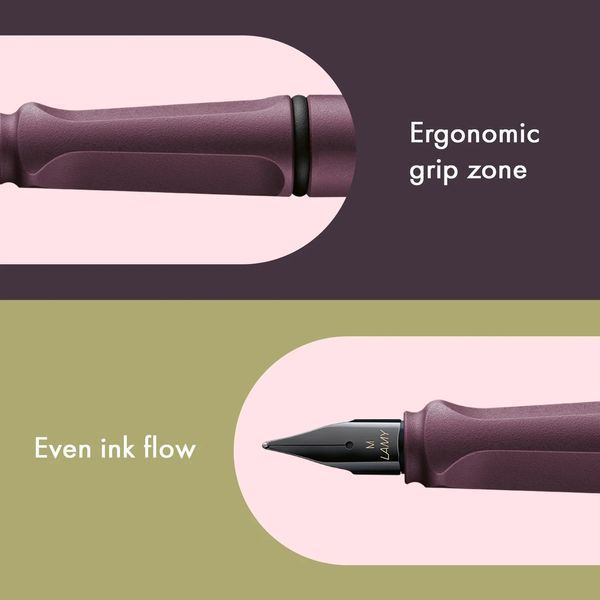 Ручка чорнильна LAMY safari scarlet F чорнила T10 сині (4038770) 4038770 фото