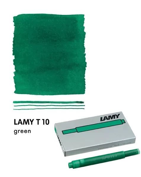 Набір чорнильних картриджів LAMY T10 зелений 5 шт. (1611478) 1611478 фото