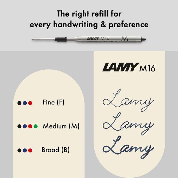 Ручка кулькова LAMY 2000 чорна стрижень M16 чорний (4000792) 4000792 фото