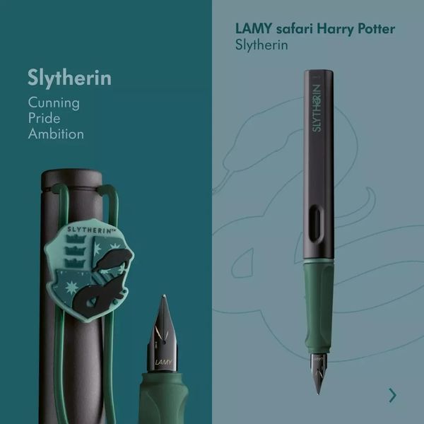 Ручка чорнильна LAMY safari Slytherin EF чорнила T10 сині (4040401) 4040401 фото
