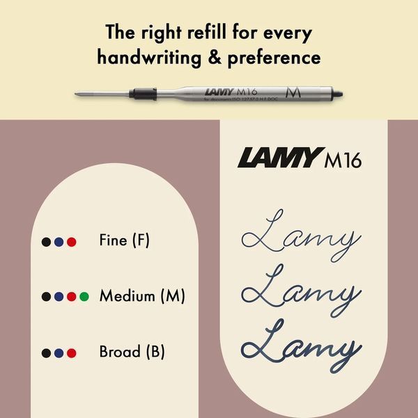 Ручка кулькова LAMY Lx каштанова M16 чорний стрижень (4034047) 4034047 фото
