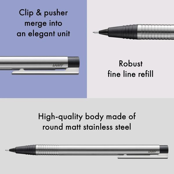 Олівець механічний LAMY logo матовий чорний 0,5 мм (4000692) 4000692 фото