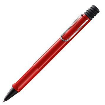 Ручка кулькова LAMY safari червона M16 синій стрижень (4000884) 4000884 фото