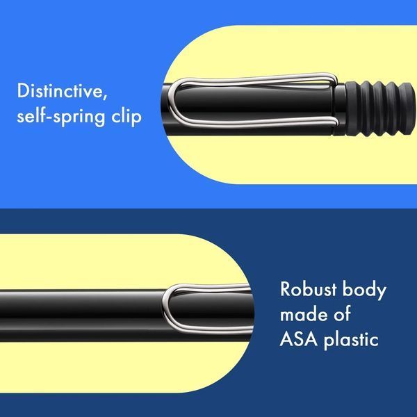 Ручка кулькова LAMY safari чорна M16 чорний стрижень (4000905) 4000905 фото