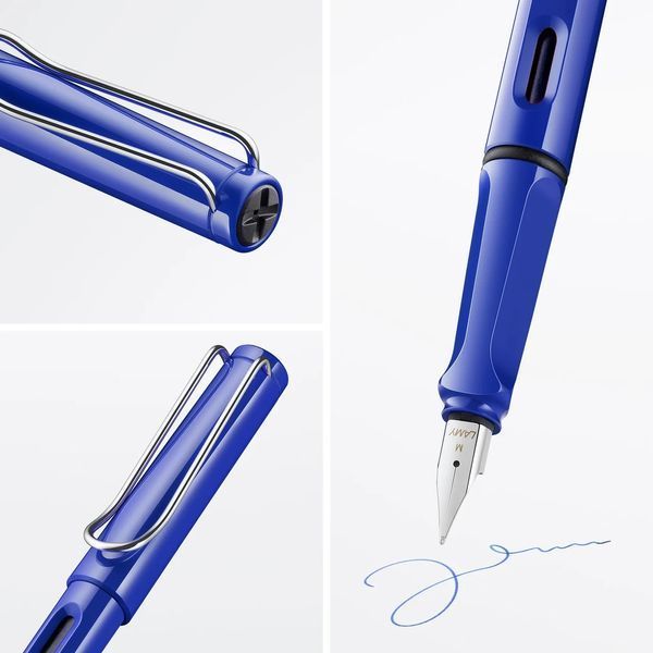 Ручка чорнильна LAMY safari синя F чорнила T10 сині (4000142) 4000142 фото