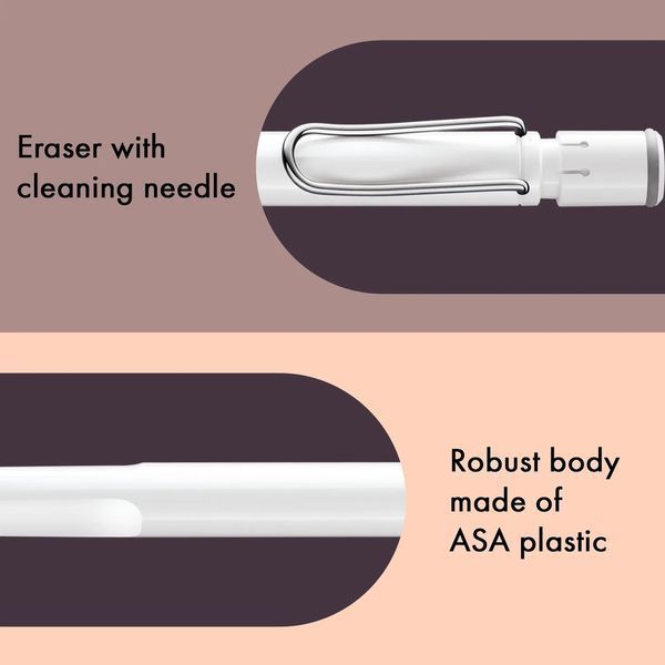 Олівець механічний LAMY safari білий 0,5 мм (4000752) 4000752 фото