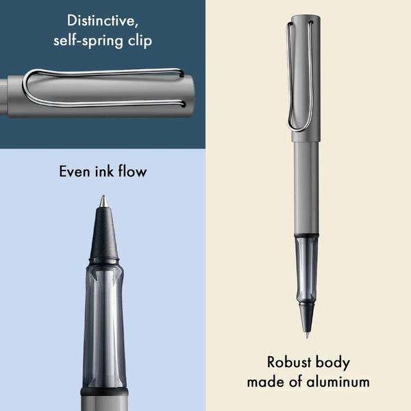Ручка-ролер LAMY AL-star graphite M M63 чорний стрижень (4001133) 4001133 фото
