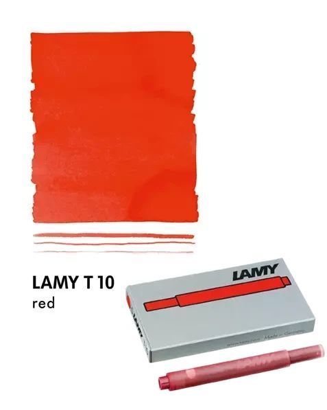 Набір чорнильних картриджів LAMY T10 червоний 5 шт. (1602076) 1602076 фото