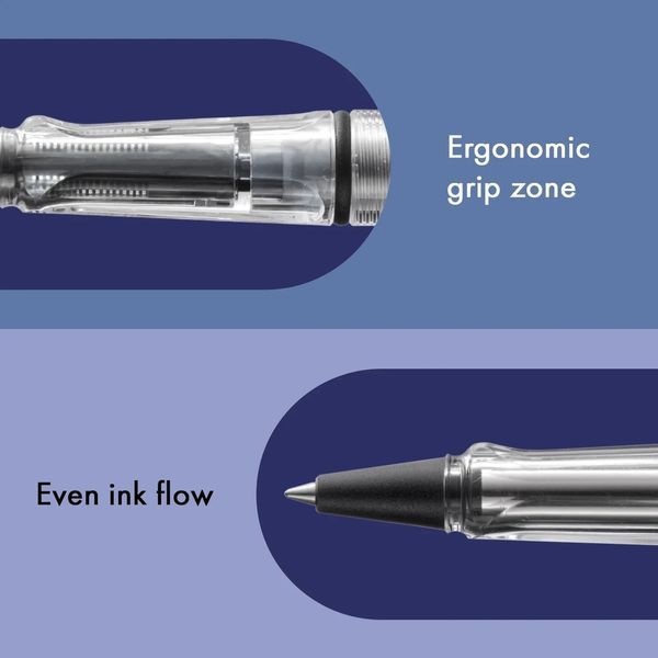 Ручка-ролер LAMY safari vista M M63 синій стрижень (4001073) 4001073 фото
