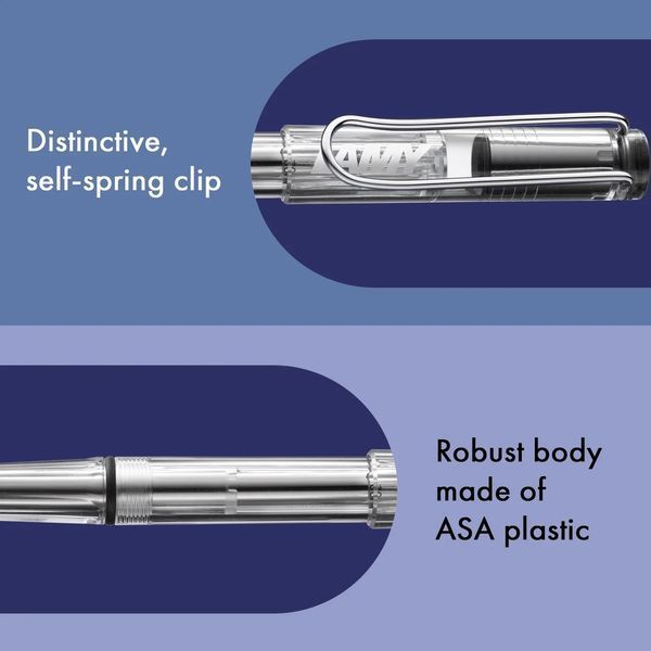 Ручка-ролер LAMY safari vista M M63 синій стрижень (4001073) 4001073 фото