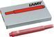 Набір чорнильних картриджів LAMY T10 червоний 5 шт. (1602076) 1602076 фото 1