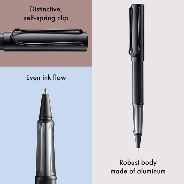 Ручка-ролер LAMY AL-star чорна M M63 чорний стрижень (4029807) 4029807 фото