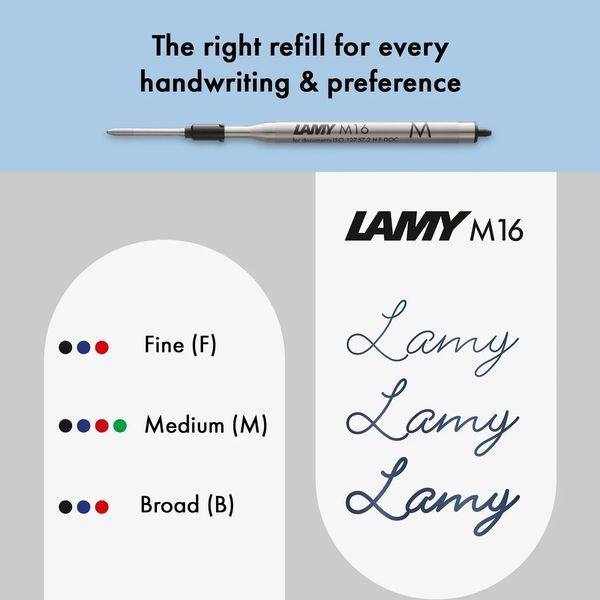 Ручка кулькова LAMY studio синя стрижень M16 чорний (4026537) 4026537 фото