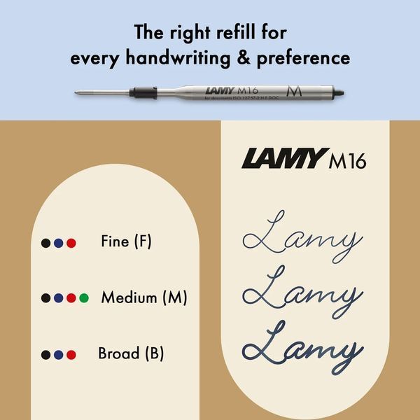 Ручка кулькова LAMY noto чорна M16 чорний стрижень (4001005) 4001005 фото