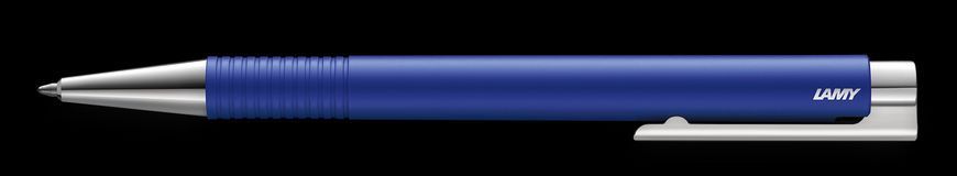 Ручка кулькова LAMY logo M+ матова синя стрижень M16 1,0 мм чорний (4034868) 4034868 фото
