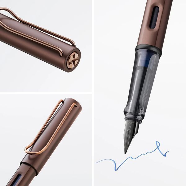 Ручка чорнильна LAMY Lx каштанова M T10 сині чорнила (4034046) 4034046 фото