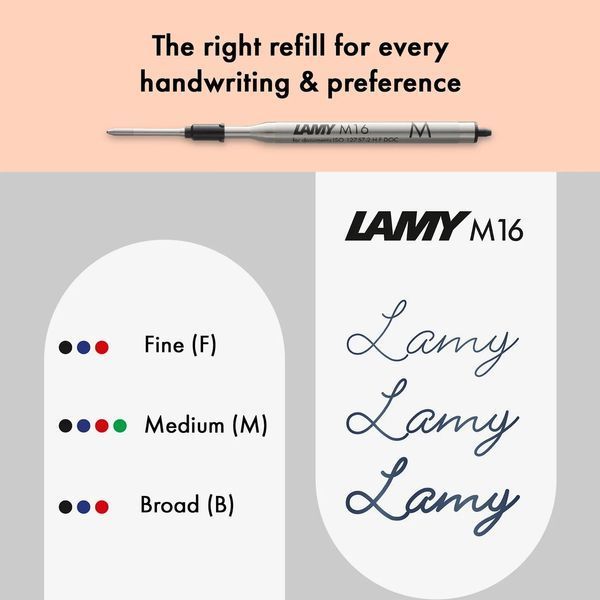 Ручка кулькова LAMY studio pianoblack стрижень M16 чорний (4032681) 4032681 фото