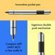 Ручка кулькова LAMY pico chrome M22 чорний стрижень (4001041) 4001041 фото 4