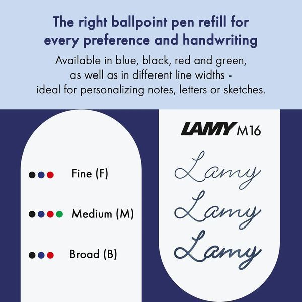 Стрижень кульковий LAMY M16 F 0,8 мм червоний (1600147) 1600147 фото