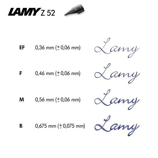 Перо LAMY для чорнильної ручки Z52 Lx EF (1231786) 1231786 фото