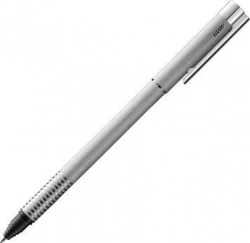 Ручка-ролер LAMY logo матовий хром стрижень M63 чорний (4001058) 4001058 фото