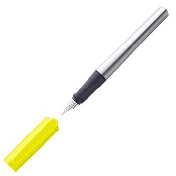 Ручка чорнильна LAMY nexx для дітей неоново-жовта M T10 чорні чорнила (4038160) 4038160 фото