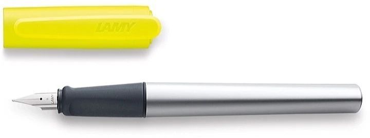 Ручка чорнильна LAMY nexx для дітей неоново-жовта M T10 чорні чорнила (4038160) 4038160 фото